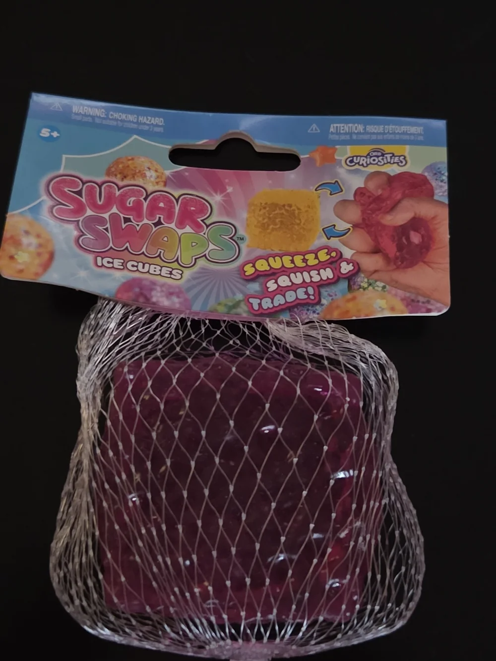 Sugar Swaps Pink Ice Cube Squishy Toy